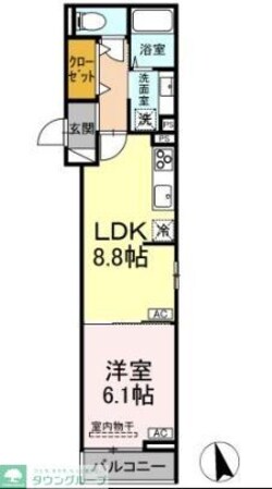 D-ROOM PREMIUM 多磨霊園駅の物件間取画像